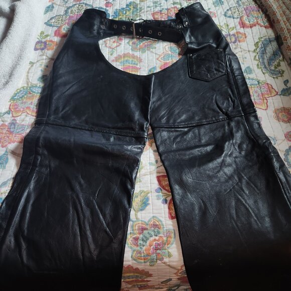 Womens Leather Chaps - Picture 1 of 3